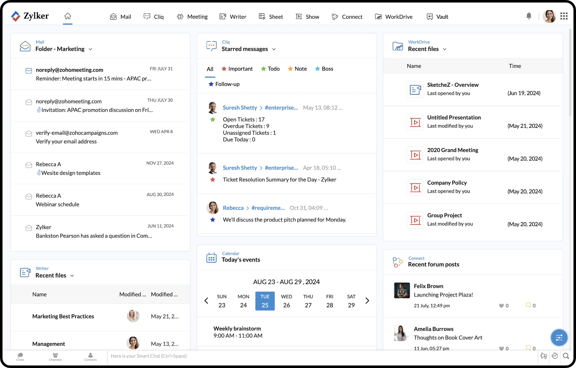Zoho workspace
