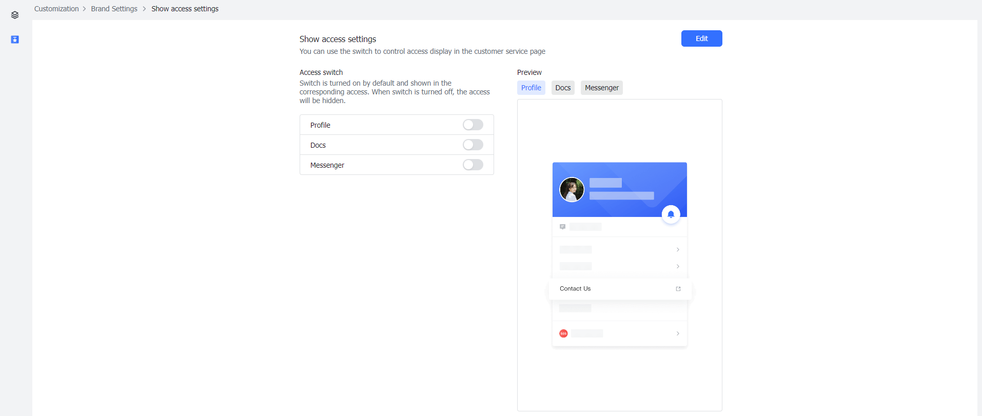 Admin | Configure the Contact Us portal