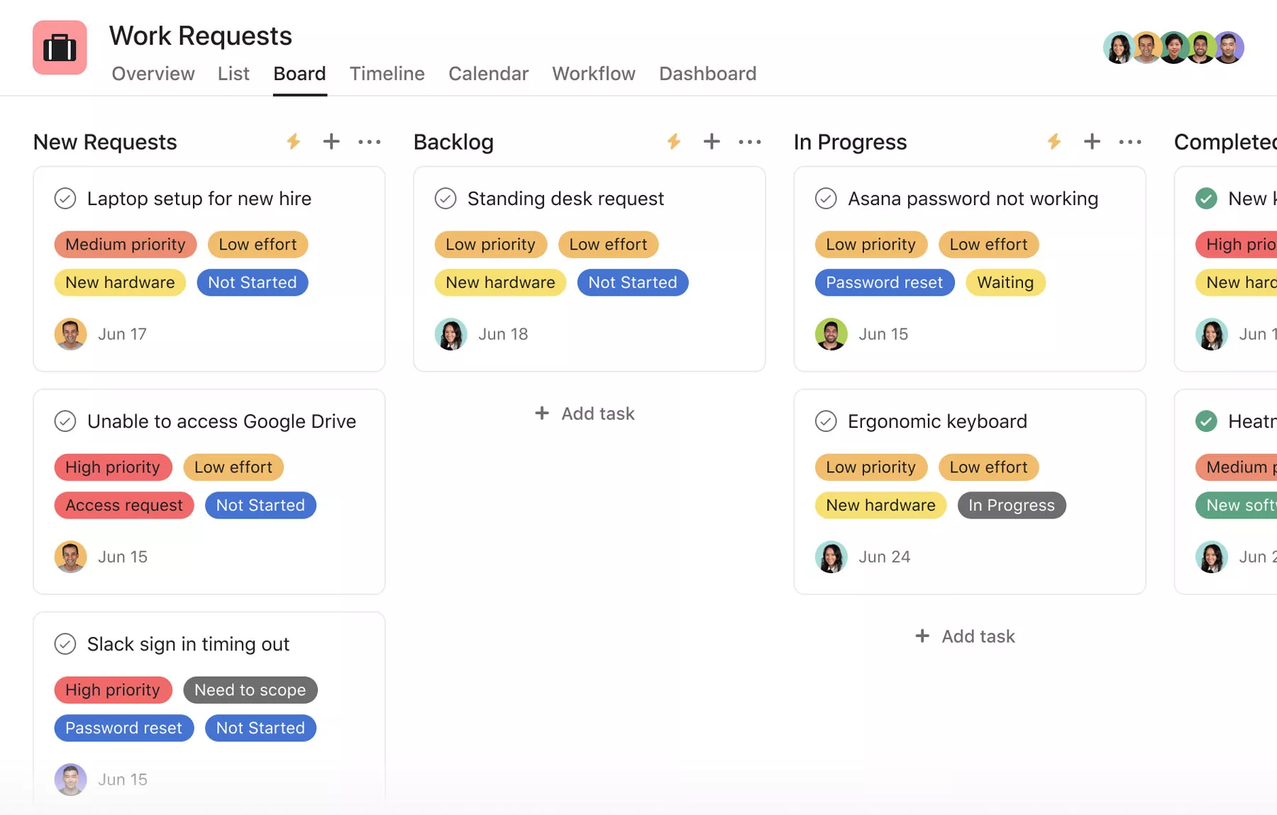 Asana Kanban