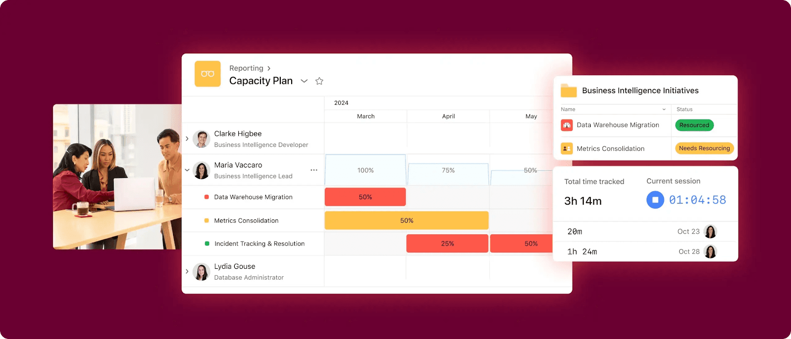 Abstracted product UI of resource planning