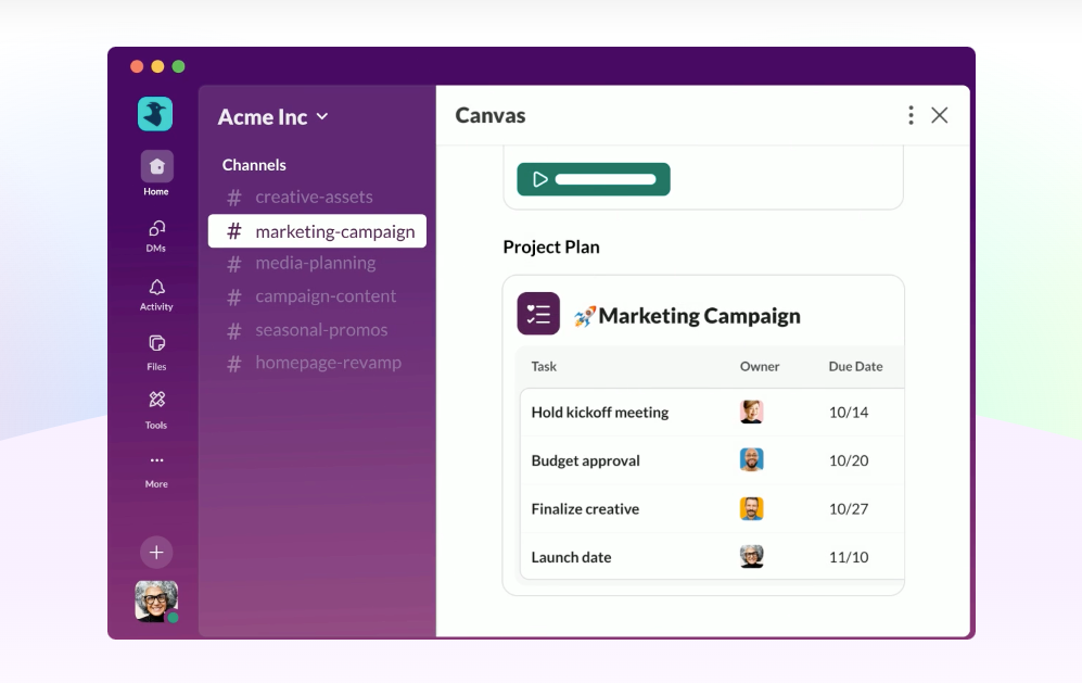 Slack overview