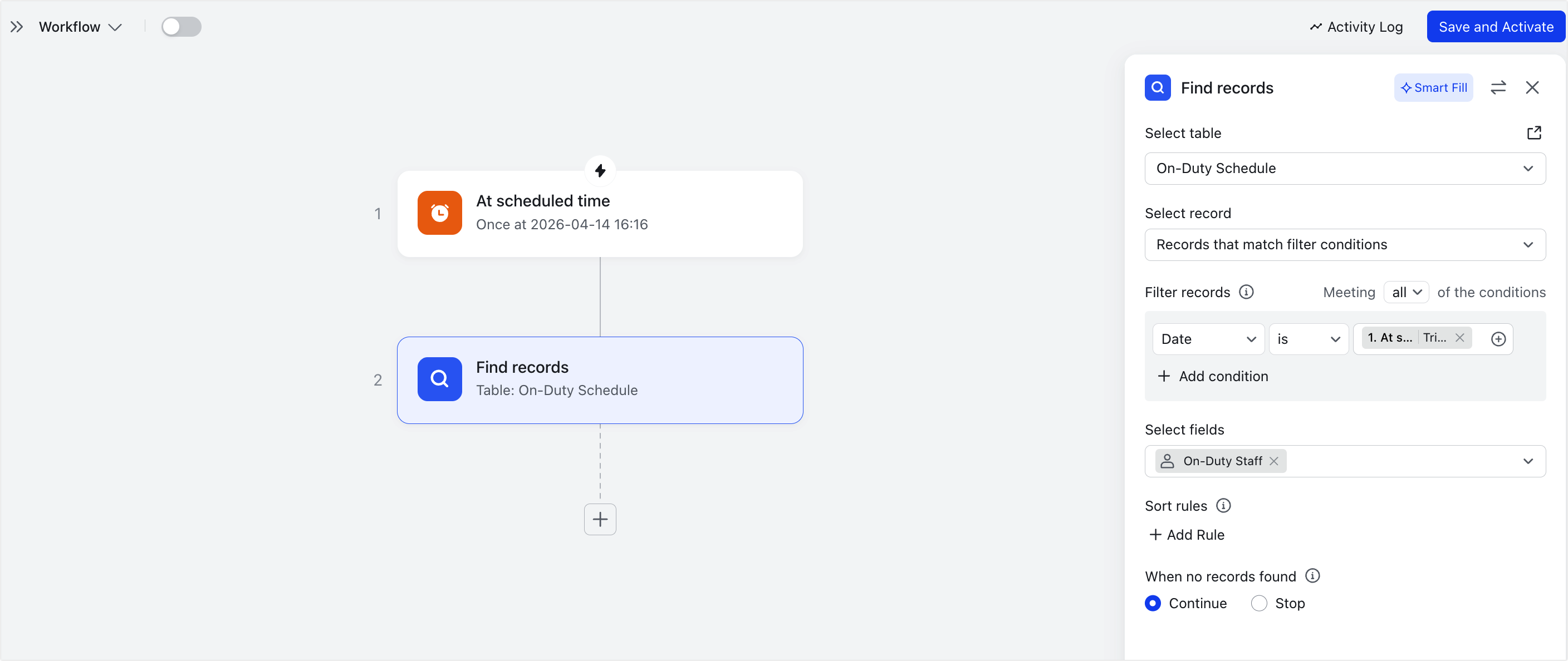 Find records in Workflow and Automations