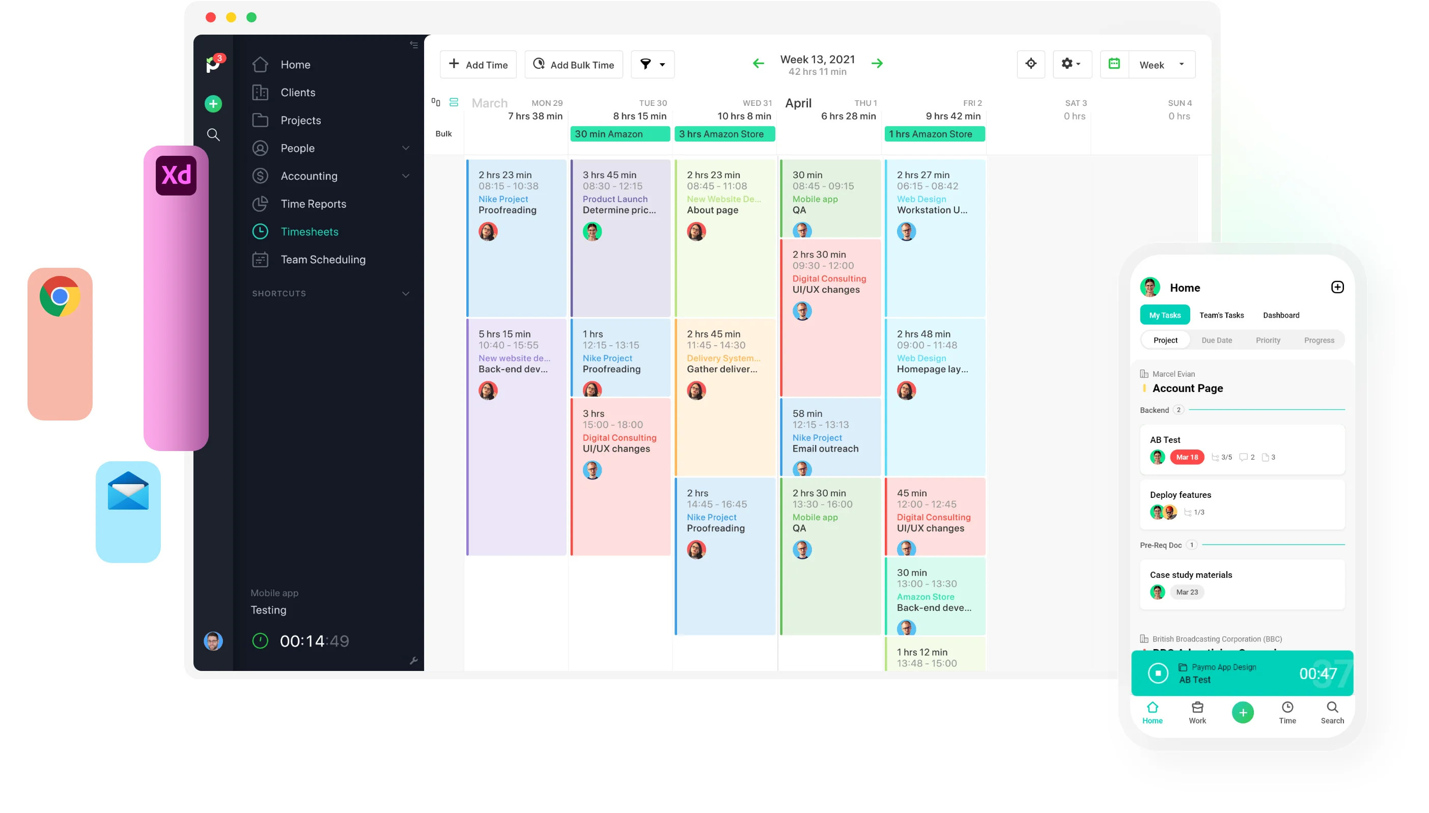 Paymo time tracking