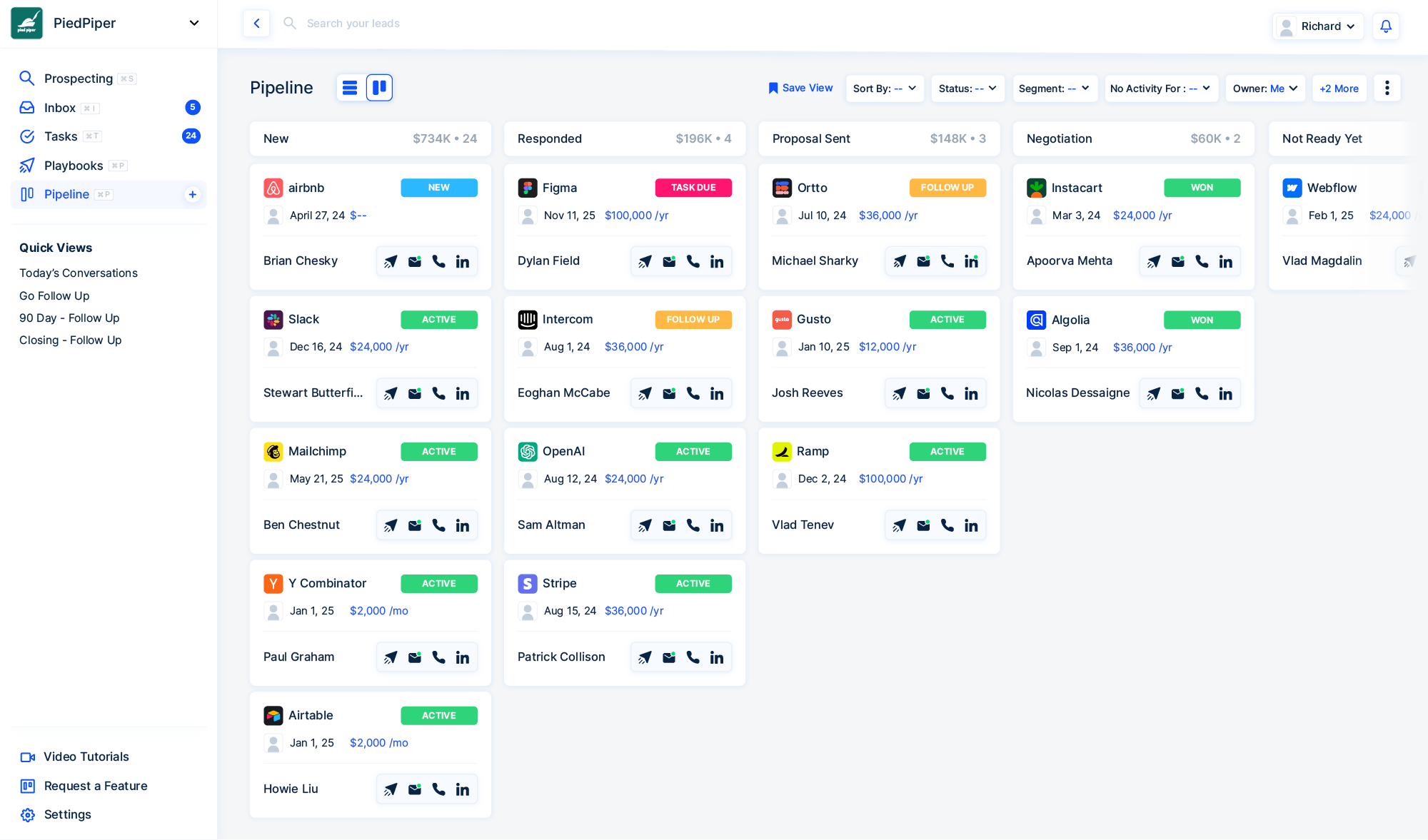 LeadLoft: Outbound sequences and AI-assisted sales automation