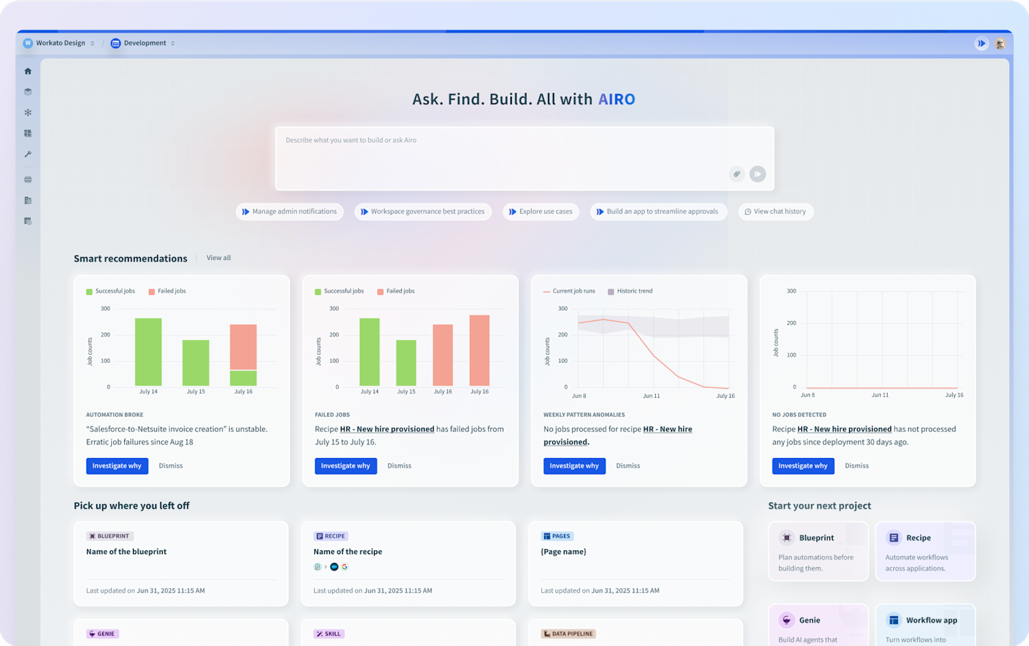 Workato AI-powered workflow automation