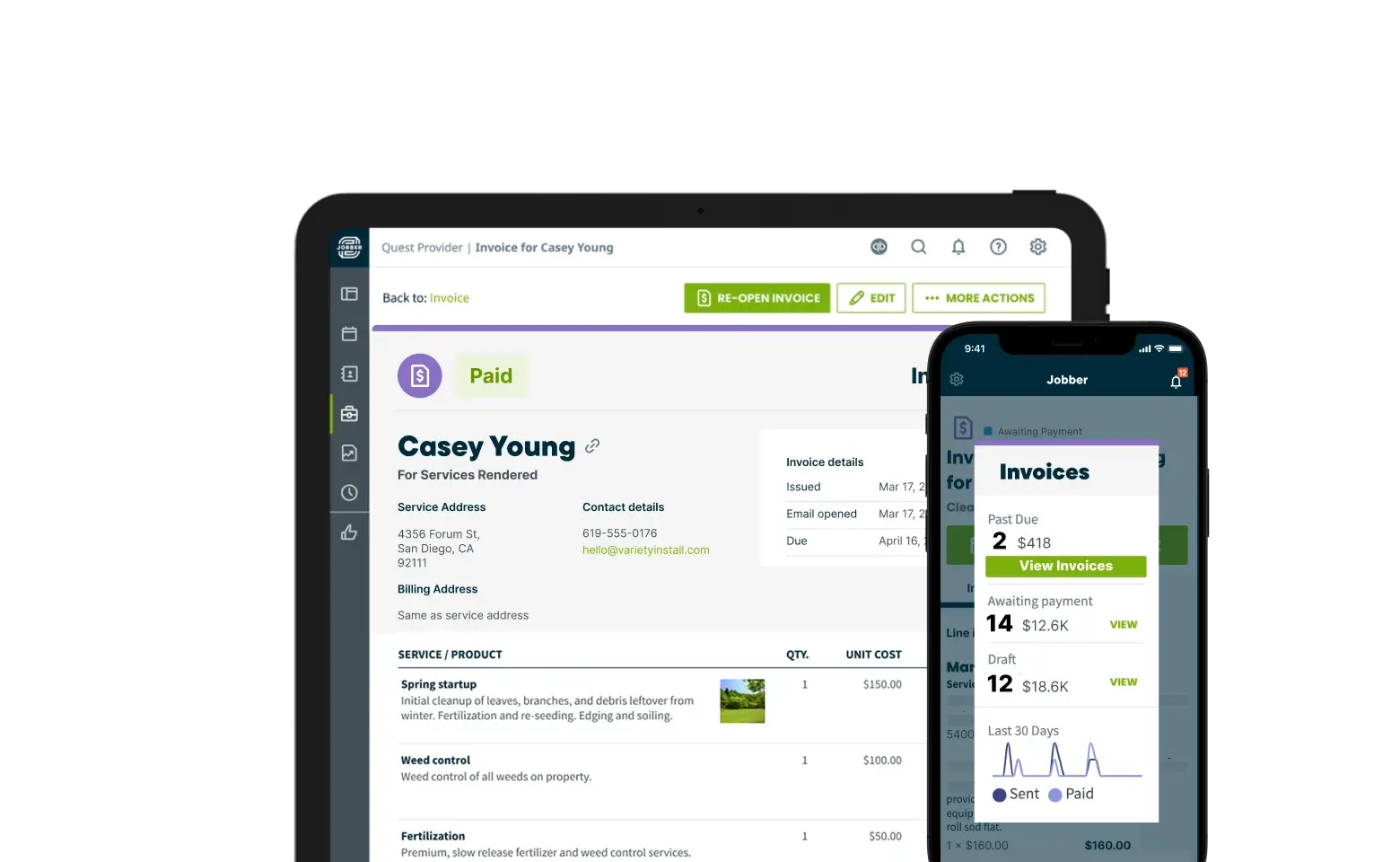 Jobber: Field service contractor scheduling software