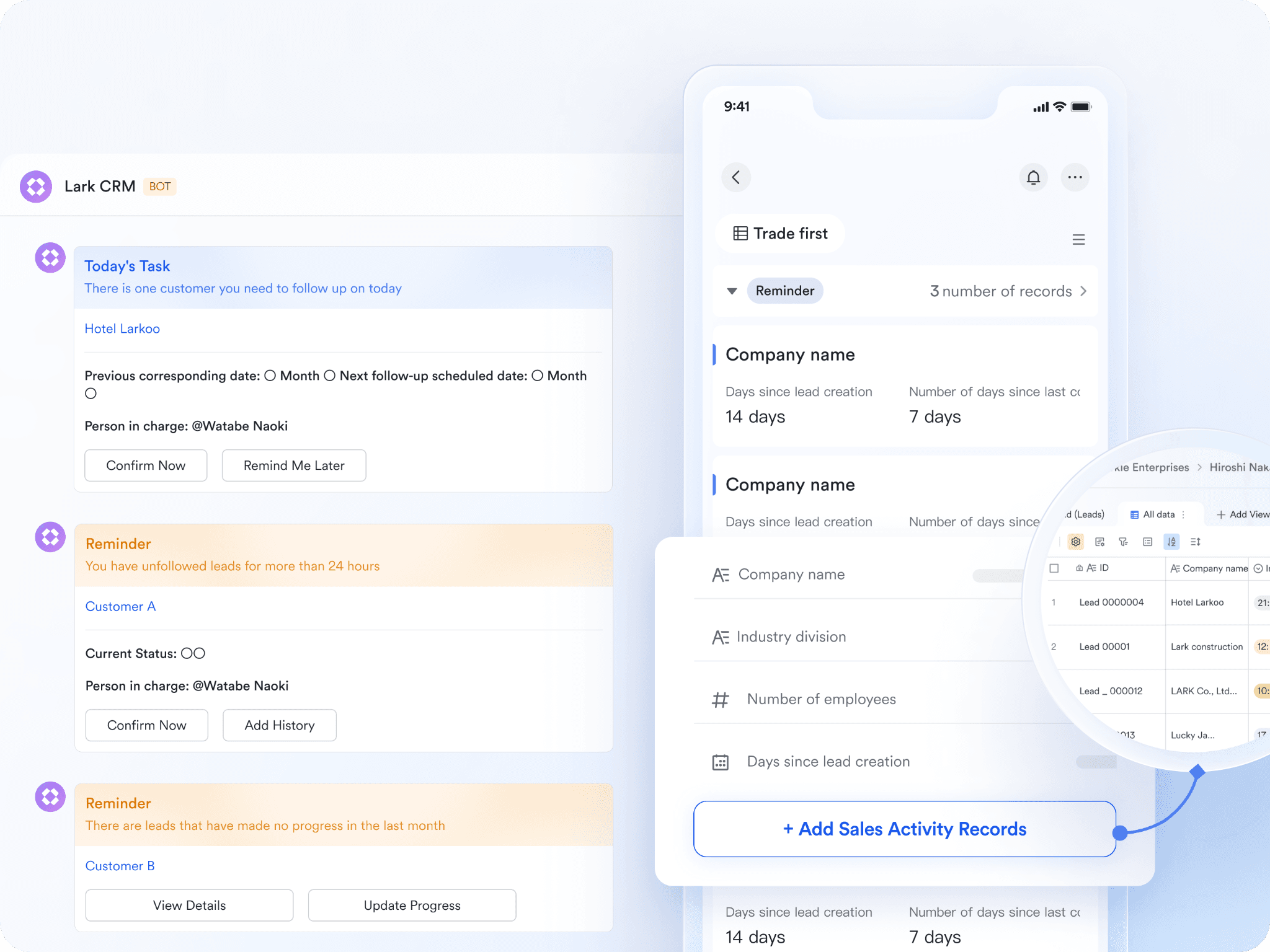  Lark tasks automated reminder