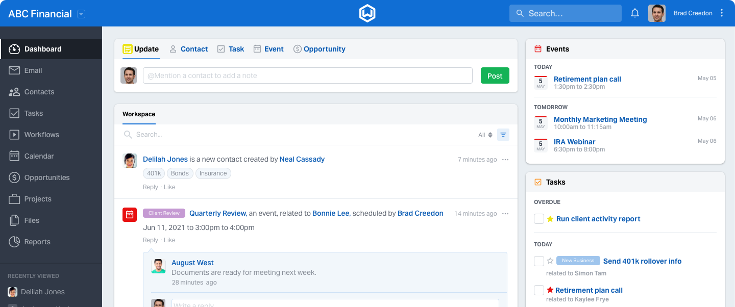 Wealthbox Dashboard