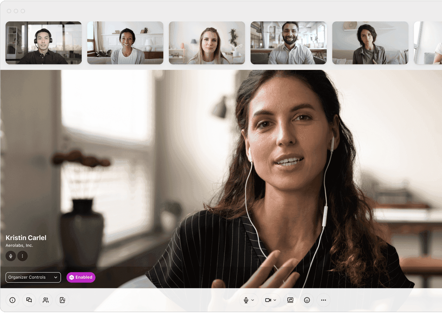 An image showing the Dialpad AI Meetings interface