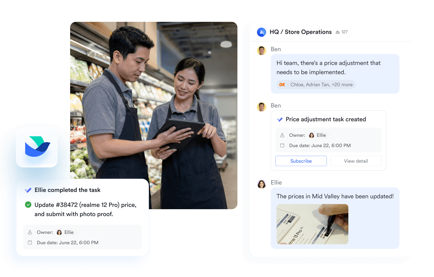 The best Google Workspace alternative for retail with Lark