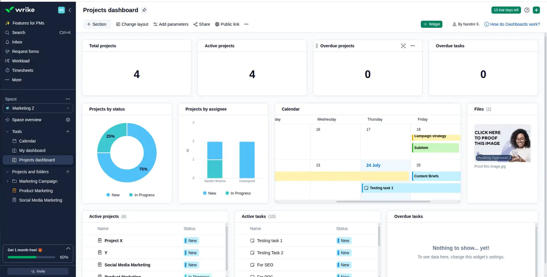 Wrike is an enterprise-level online teamwork application
