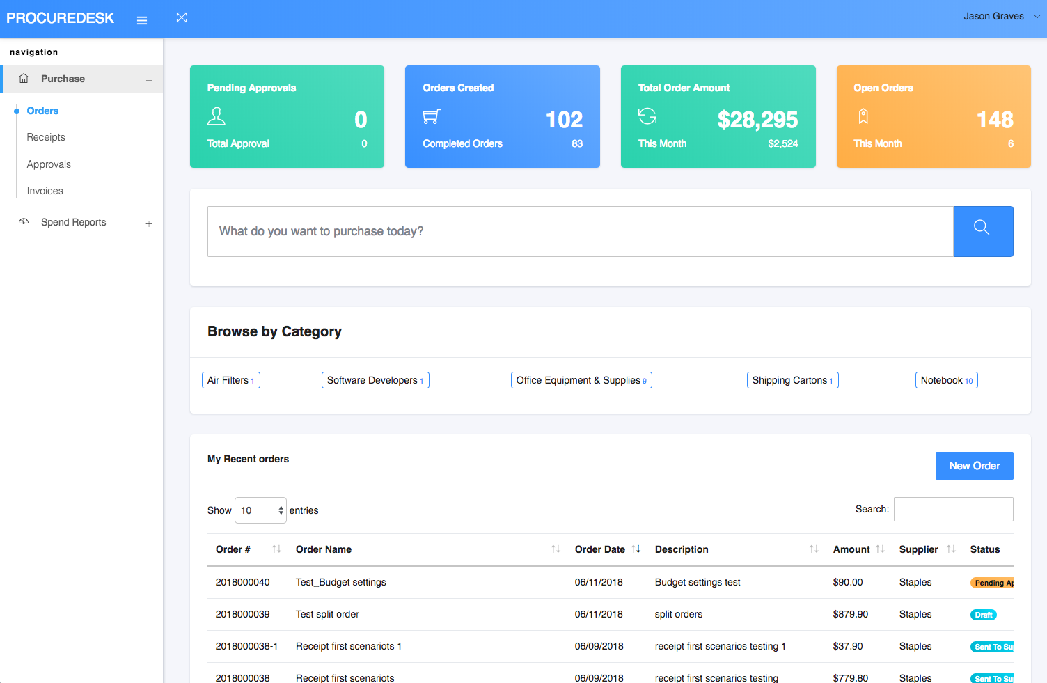 ProcureDesk - purchase order