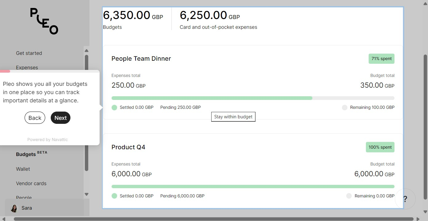 Pleo expense management platform