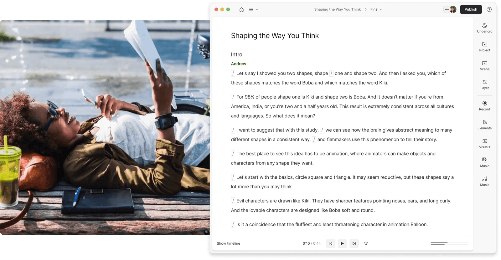 Descript’s AI-powered transcription