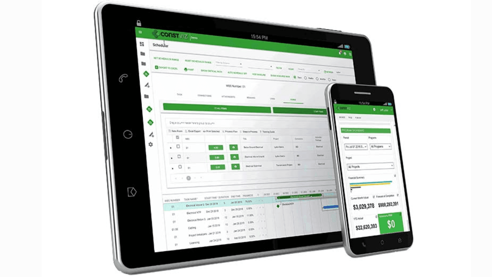 Construction Viz supports construction tracking