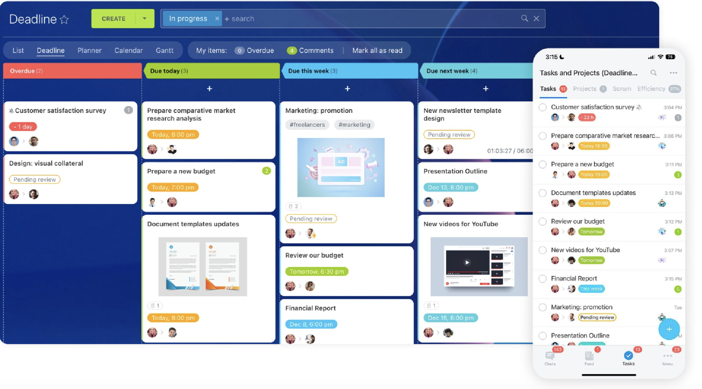 Bitrix24 no-code CRM dashboard