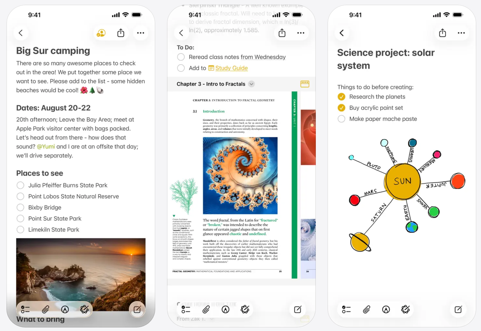 Apple Notes overview