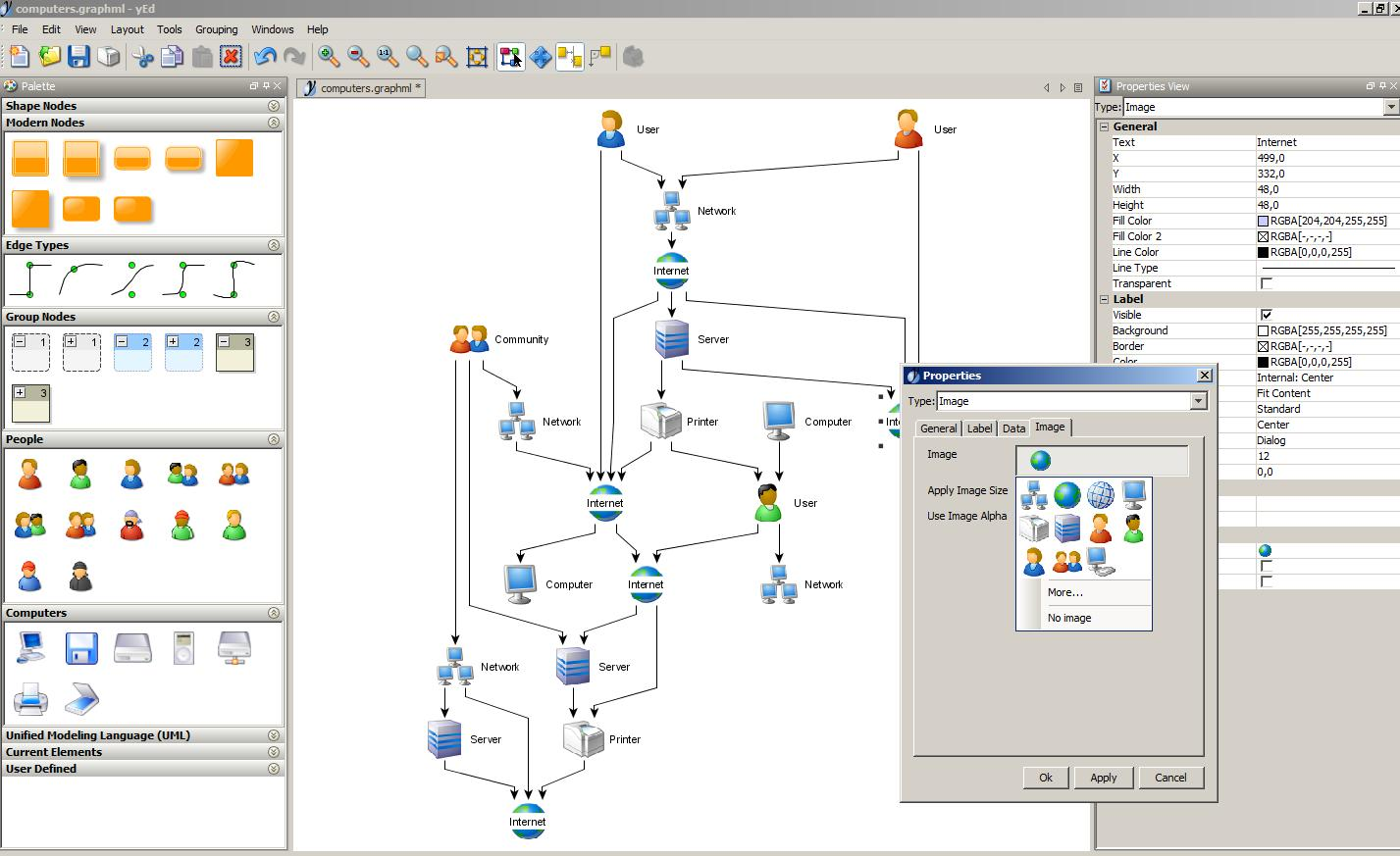 yEd graph editor versatile diagram software