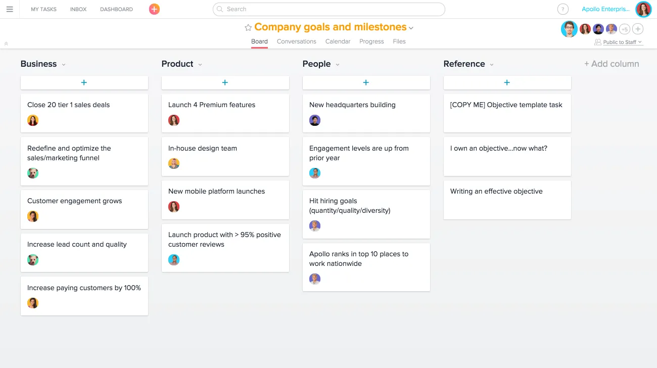 Asana cross-team collaboration