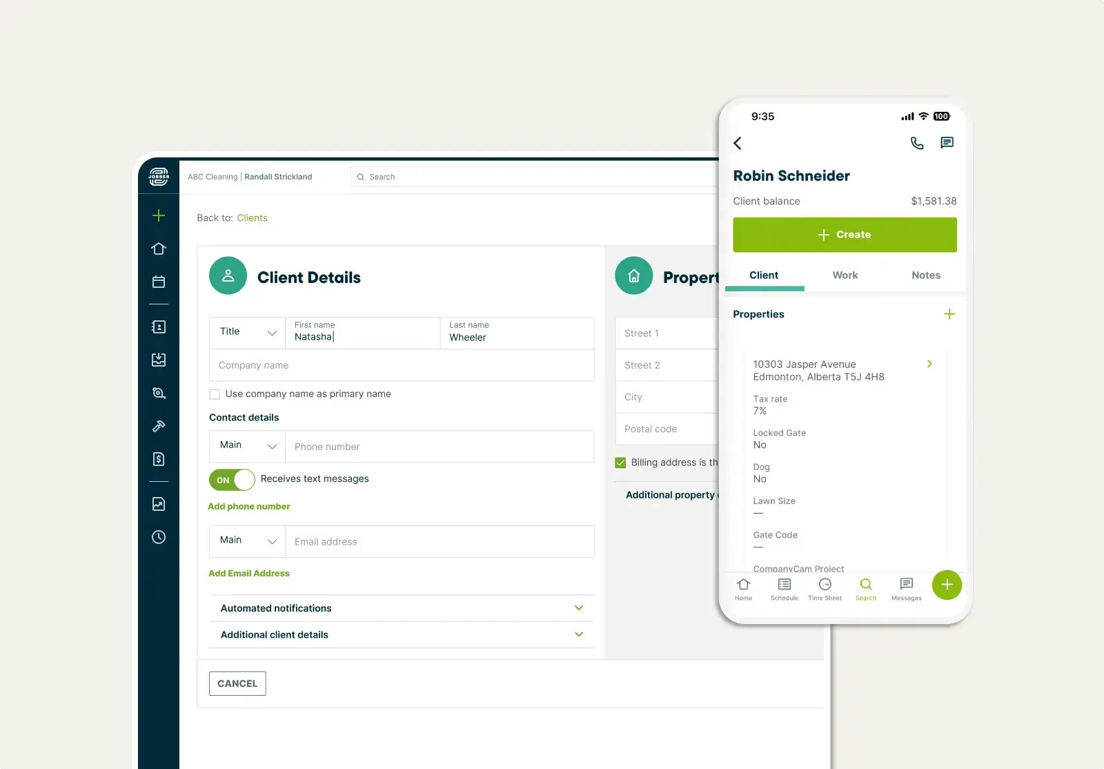 Jobber easy scheduling, invoicing, and customer management