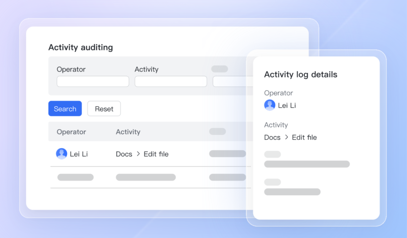 Audit logs for KPI transparency and compliance