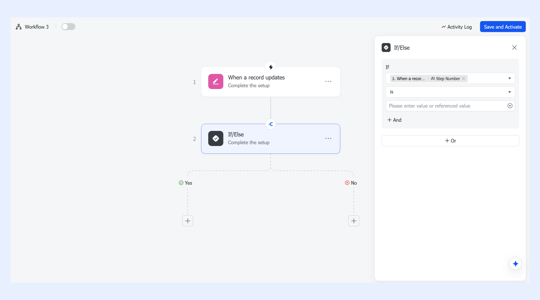 Supports logic-based actions like If/Else and Switch