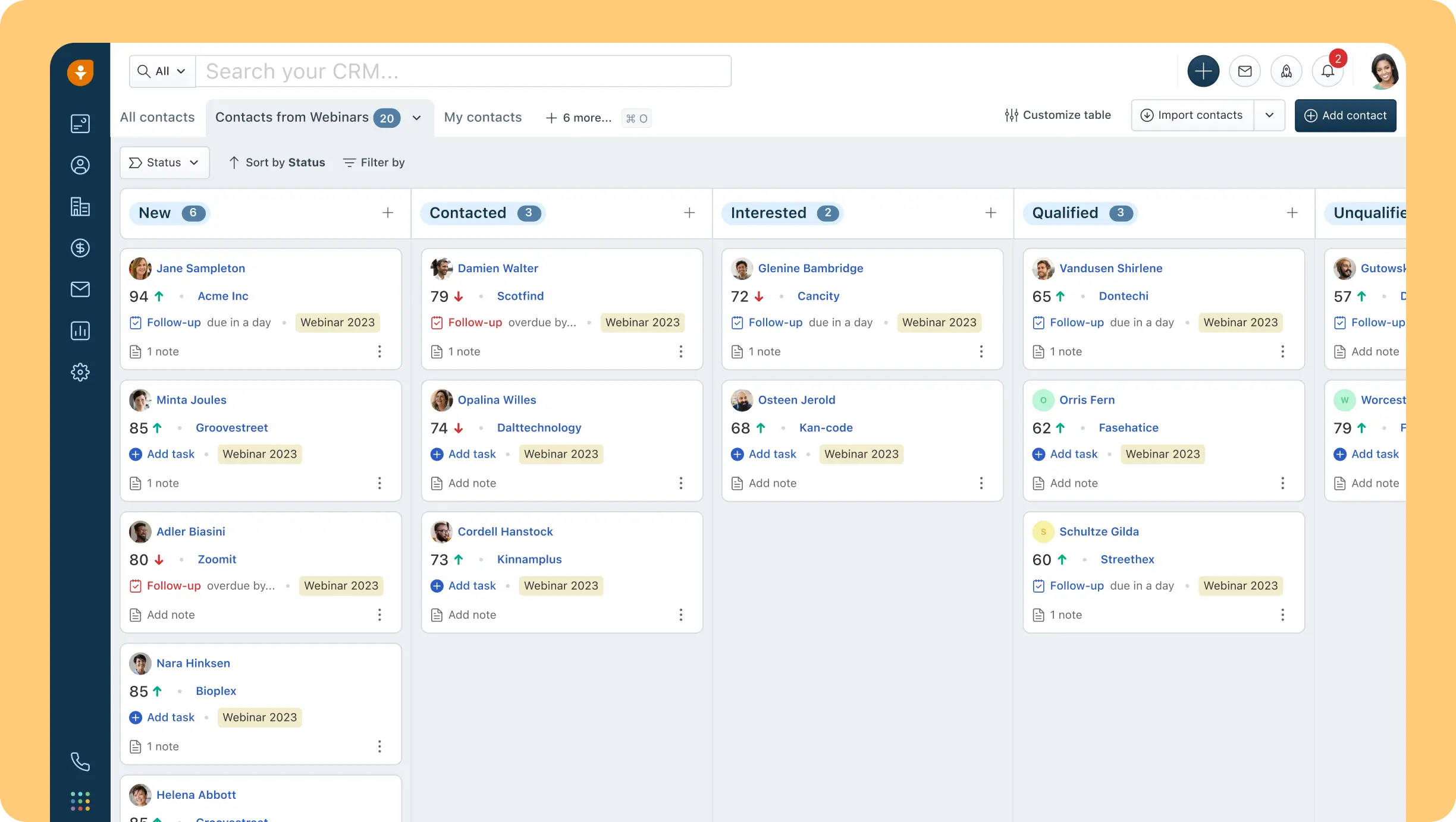 Freshsales: AI-supported sales automation software