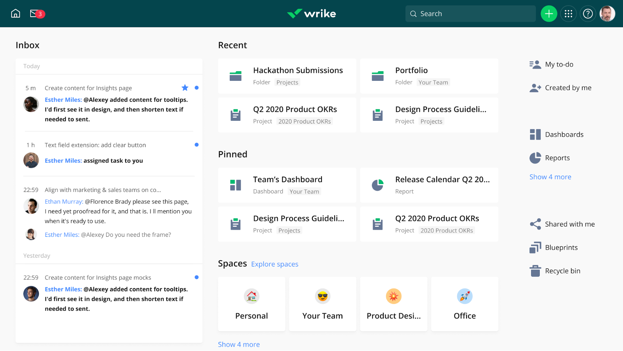 Plan projects at an enterprise level in Wrike