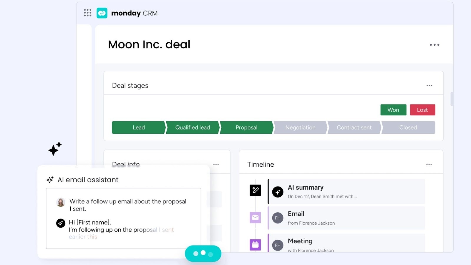 monday.com's visual Work OS for collaborative deal management