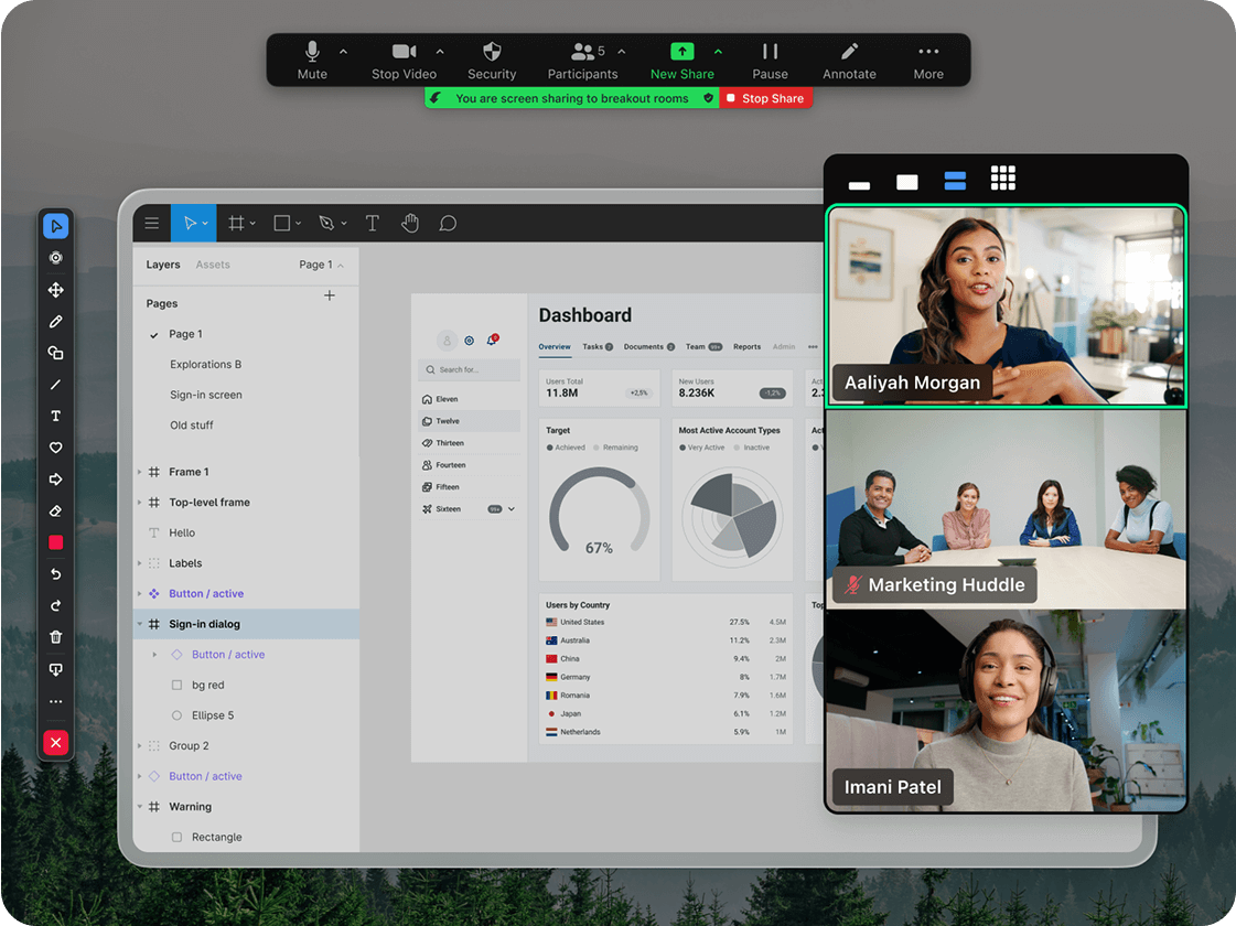 Zoom for video collaboration and virtual meeting platform