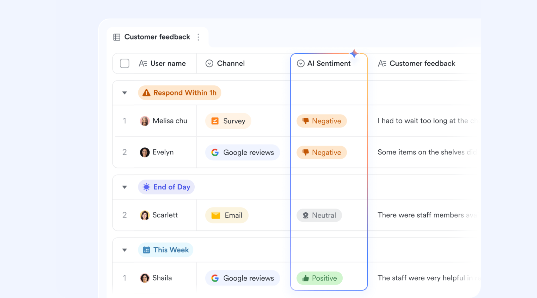 Lark Base Kanban view
