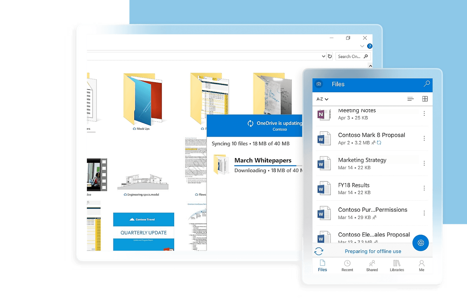 OneDrive cloud storage and file sharing for business