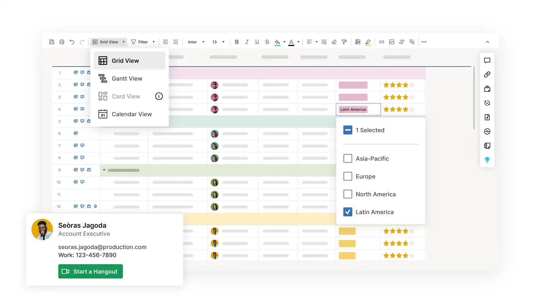 Smartsheet: Spreadsheet-style task management application