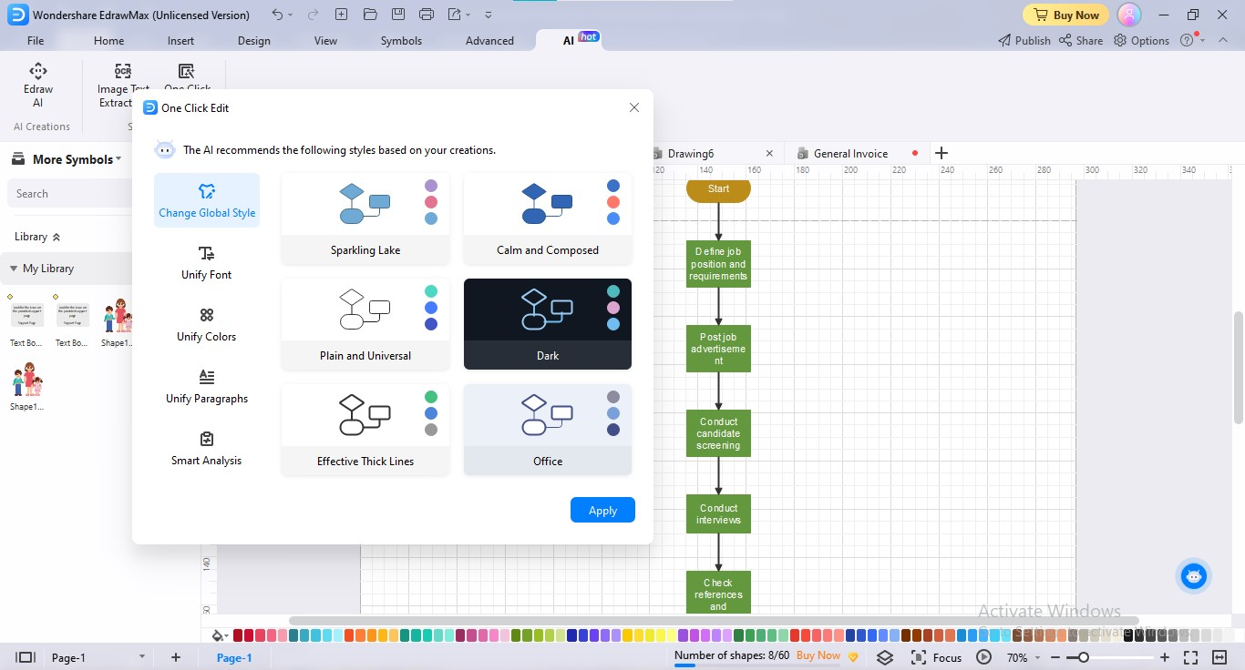 EdrawMax AI, a tool best for creating professional diagrams