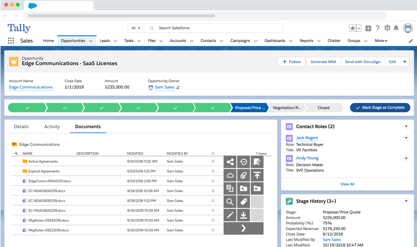 DocuSign CLM is an enterprise-grade contract automation platform