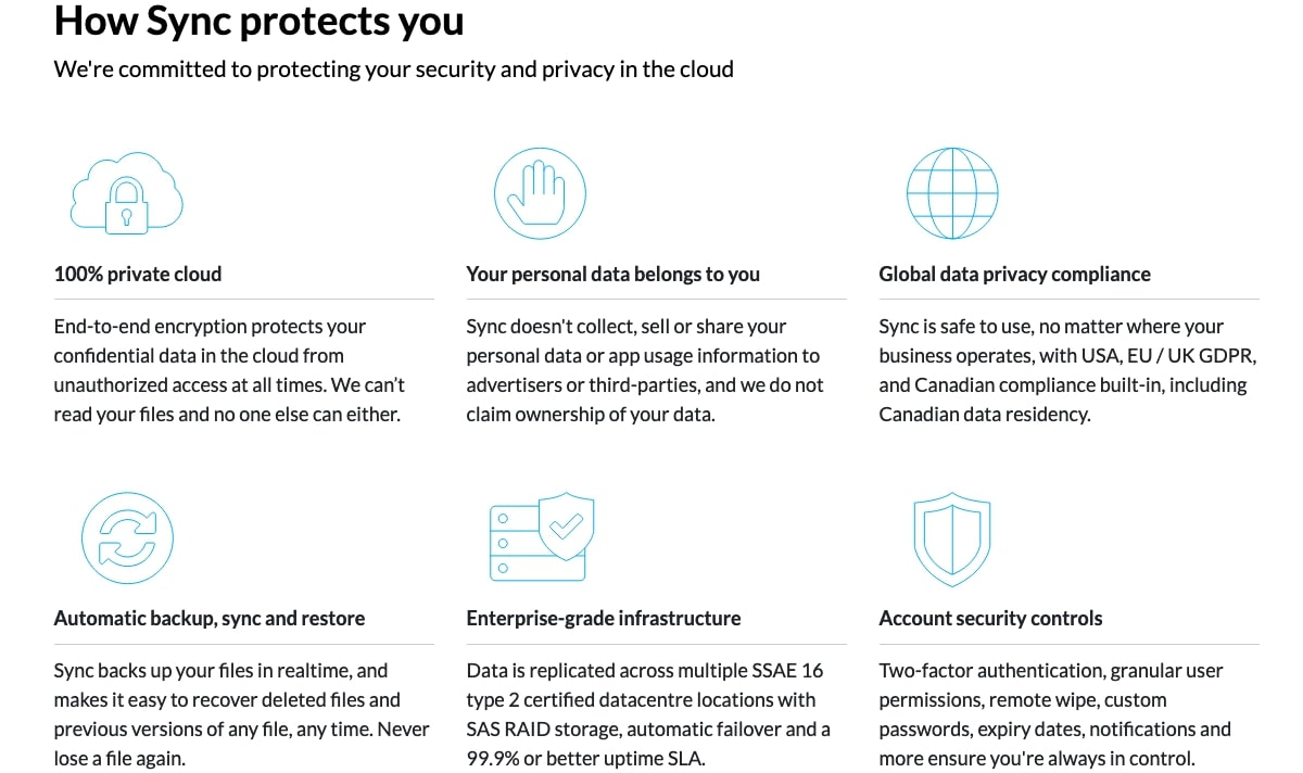 Sync.com: Zero-knowledge encrypted cloud storage