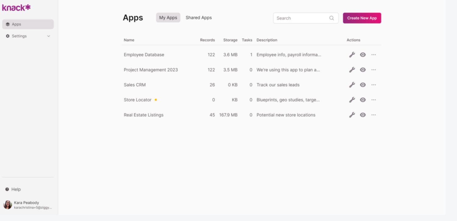 Knack: Flexible, No-Code Alternative