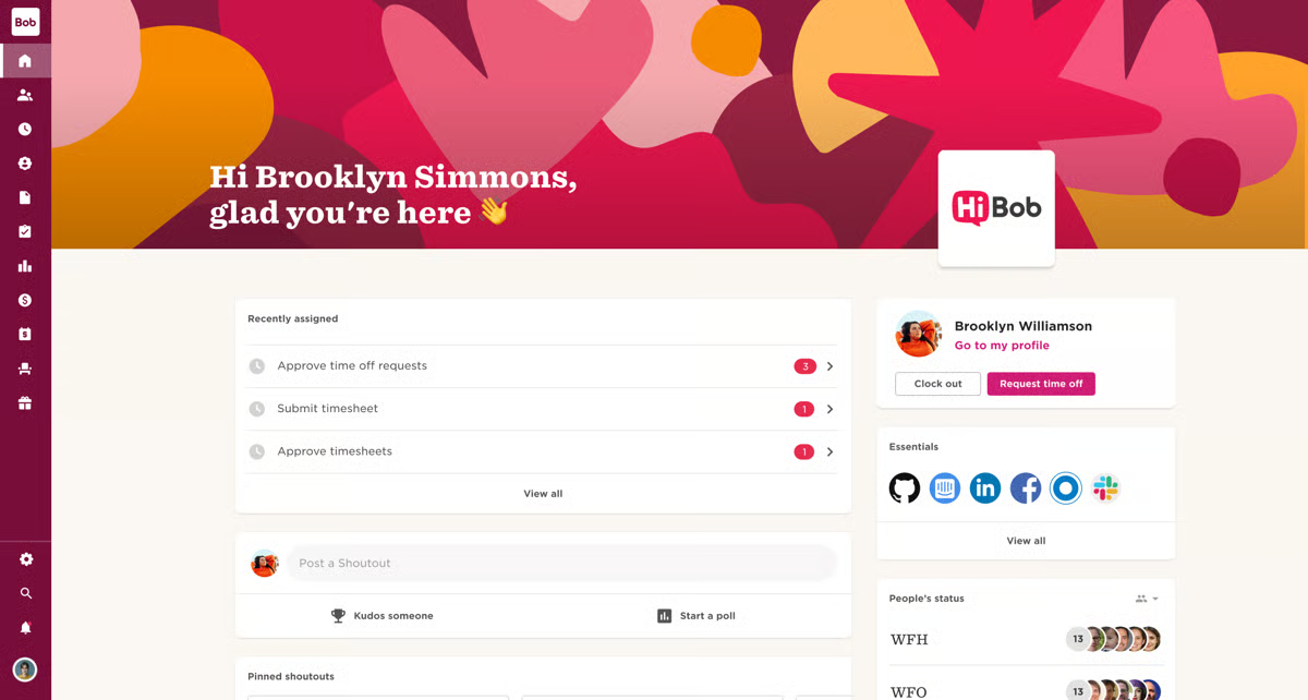 HiBob is a modern employee experience platform