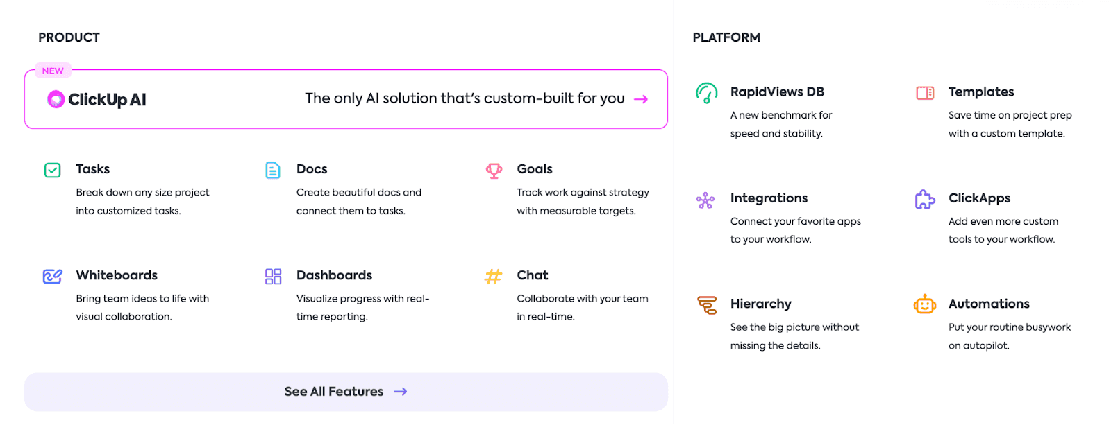 ClickUp project management tool