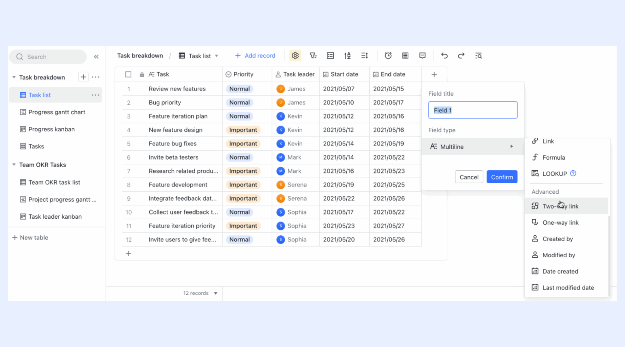 Two-way links: Keep data connected and accurate