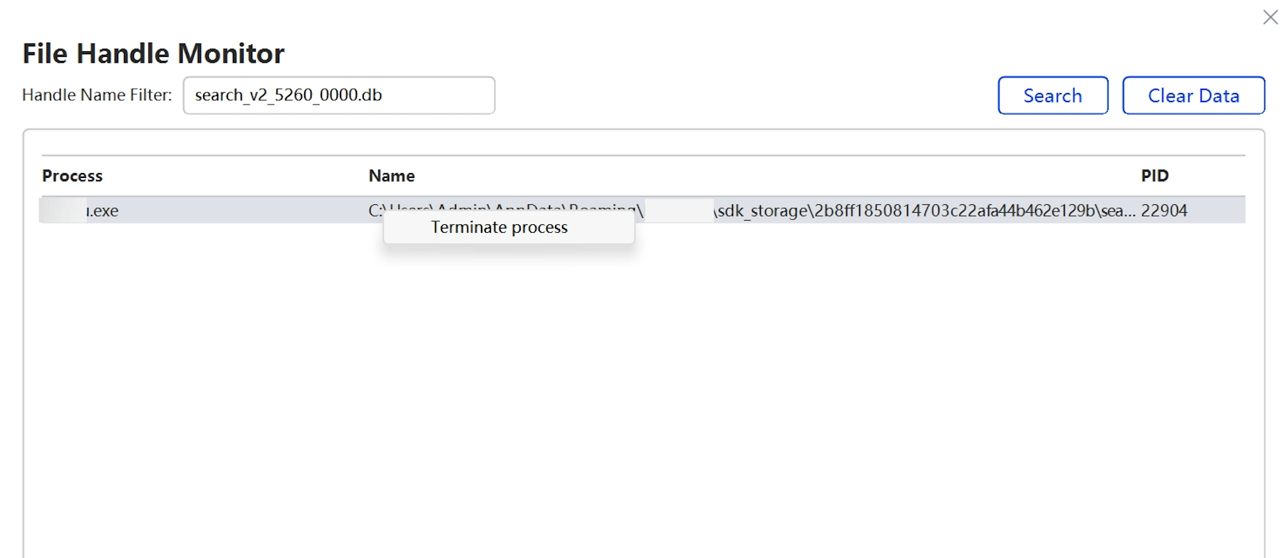 What should I do if a resource file is locked when running Lark on Windows?