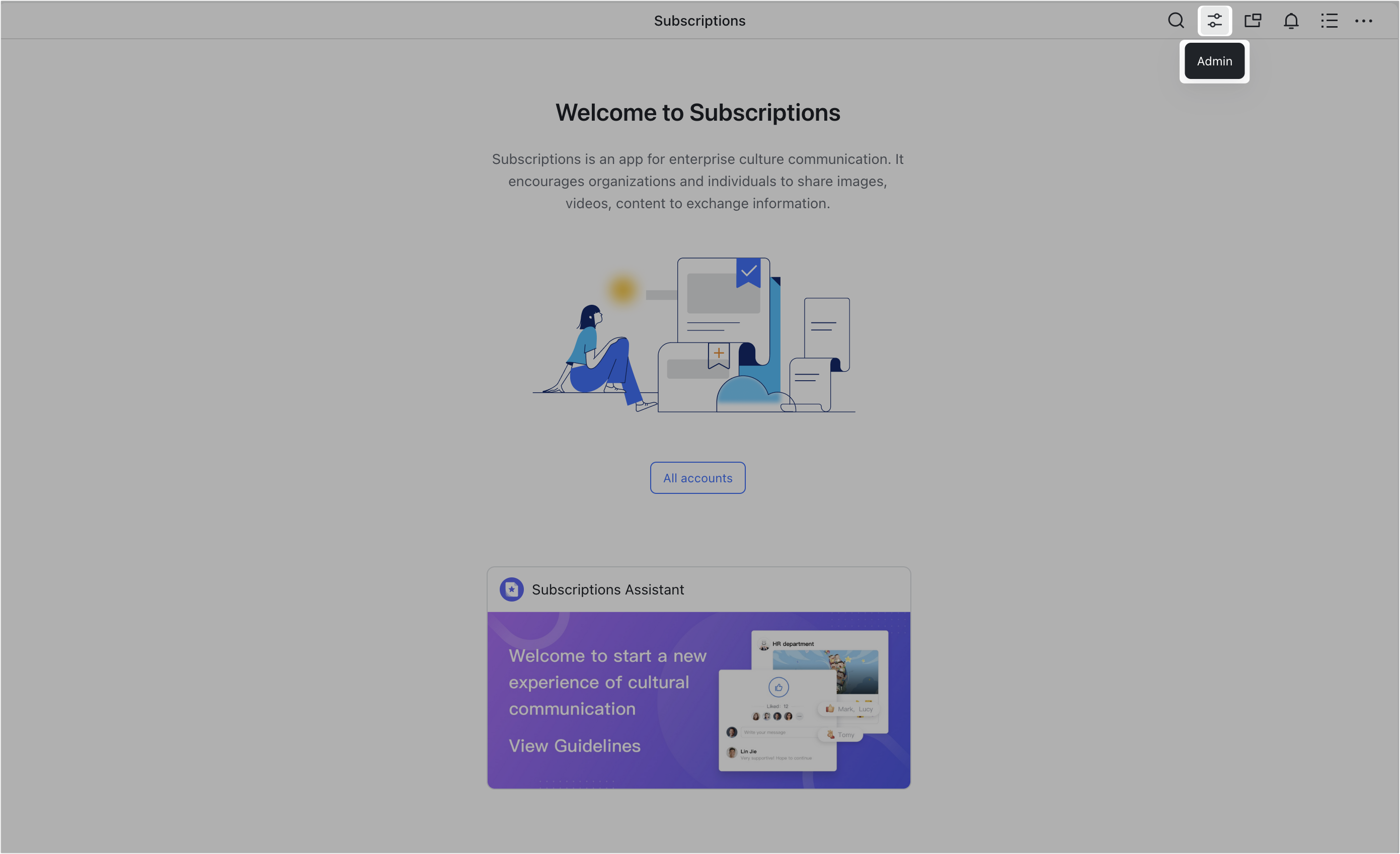 Create and send Subscriptions content