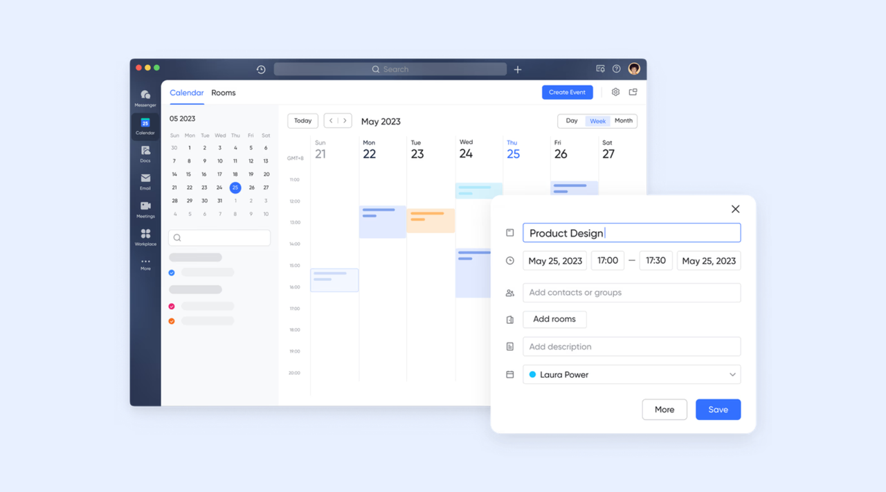 Lark Calendar-driven coordination across teams