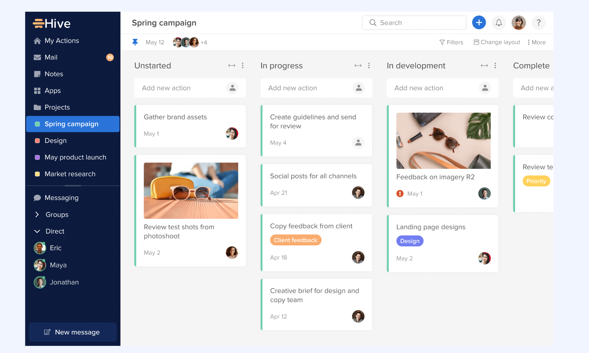 Hive fast execution agency management platform