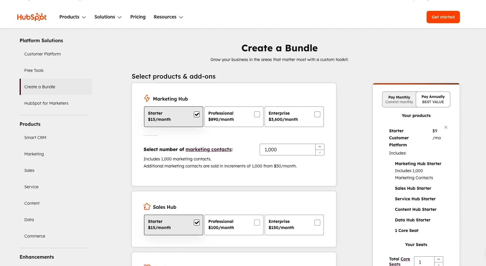 HubSpot CRM: Marketing-focused CRM system