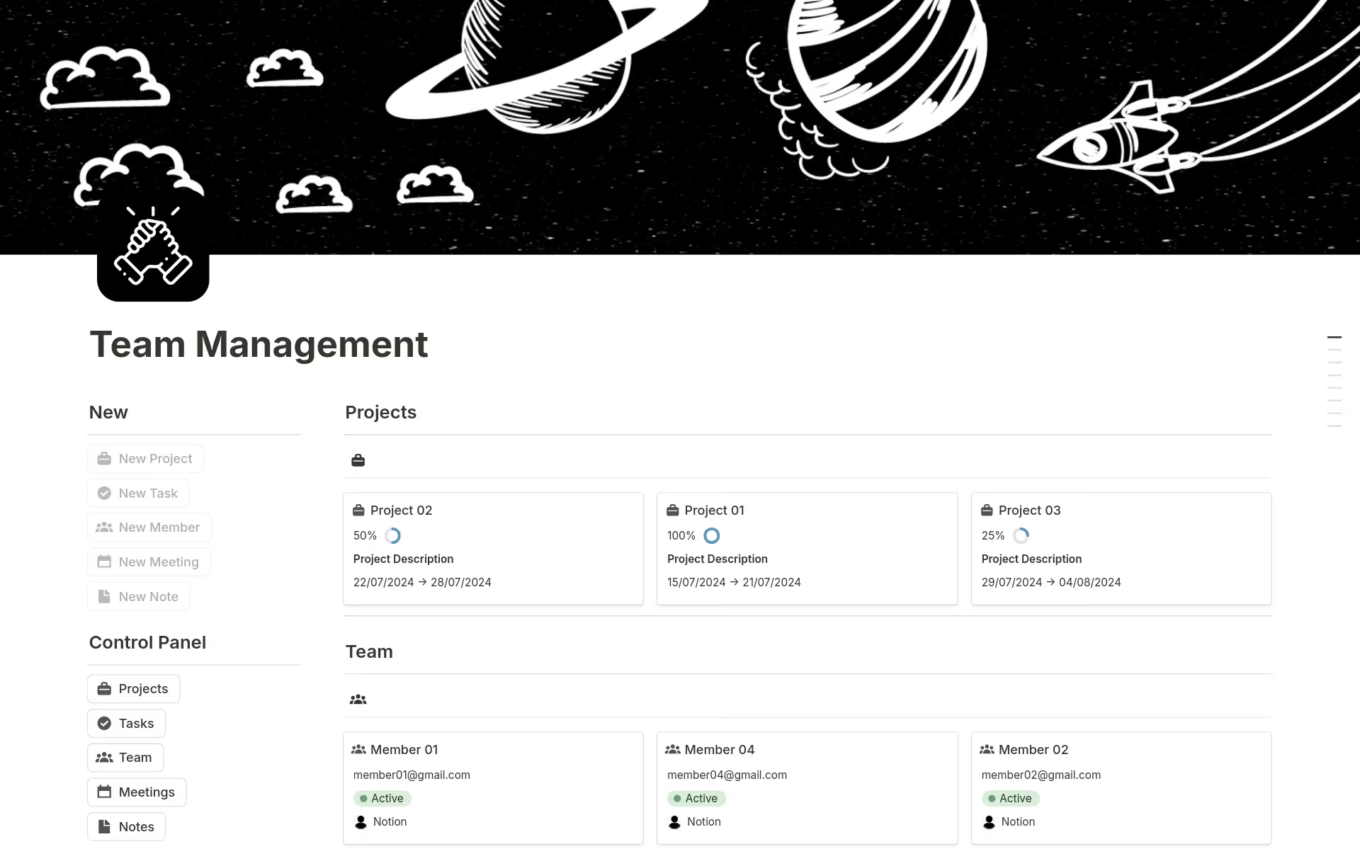 Notion is a team management app