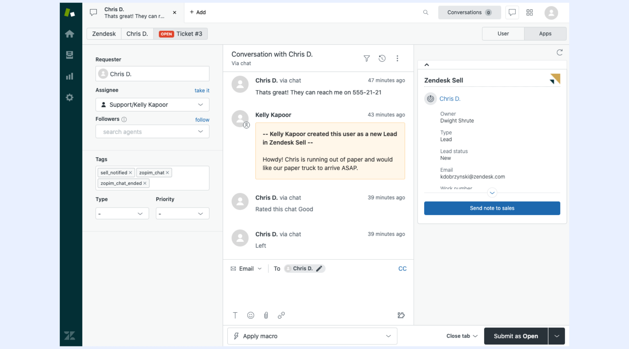 Zendesk Sell