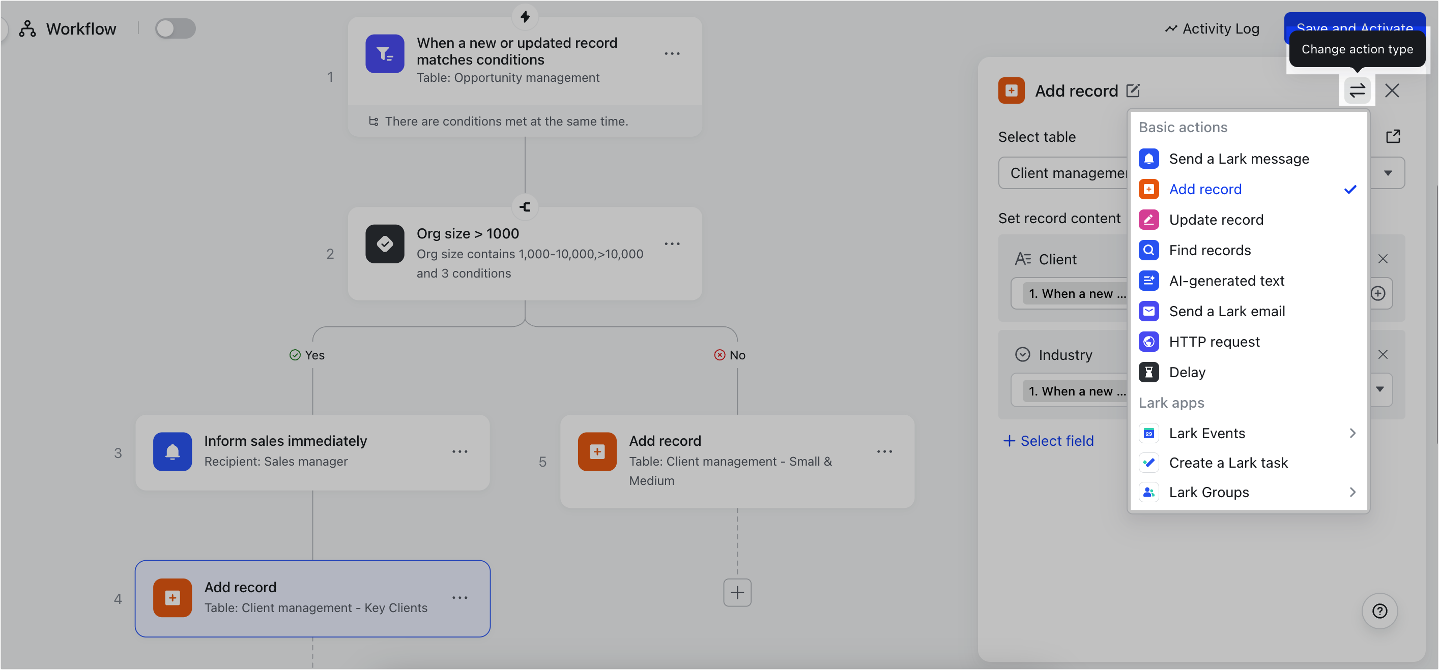 Use Workflow in Base