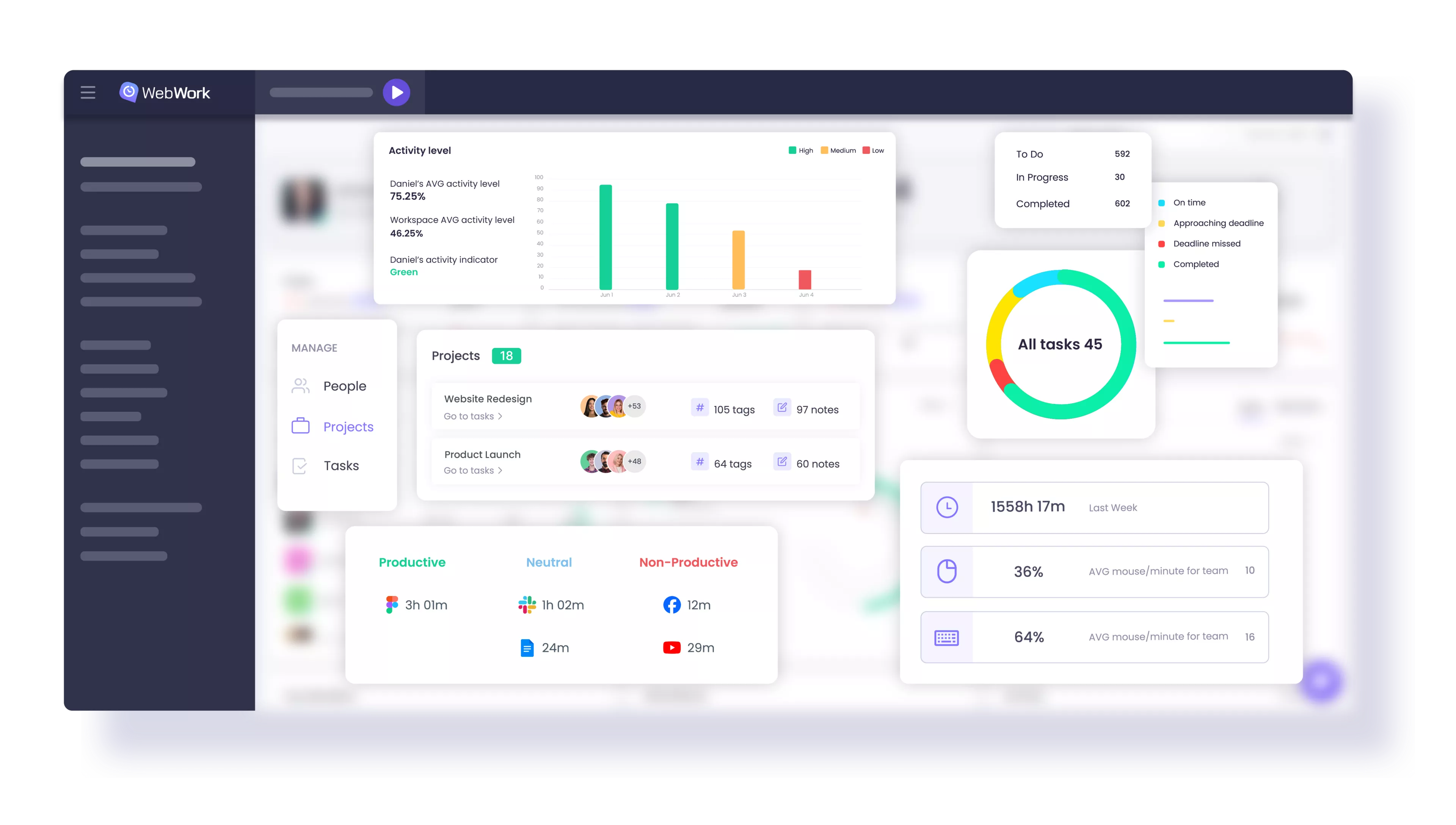 Asana: WebWork time tracker