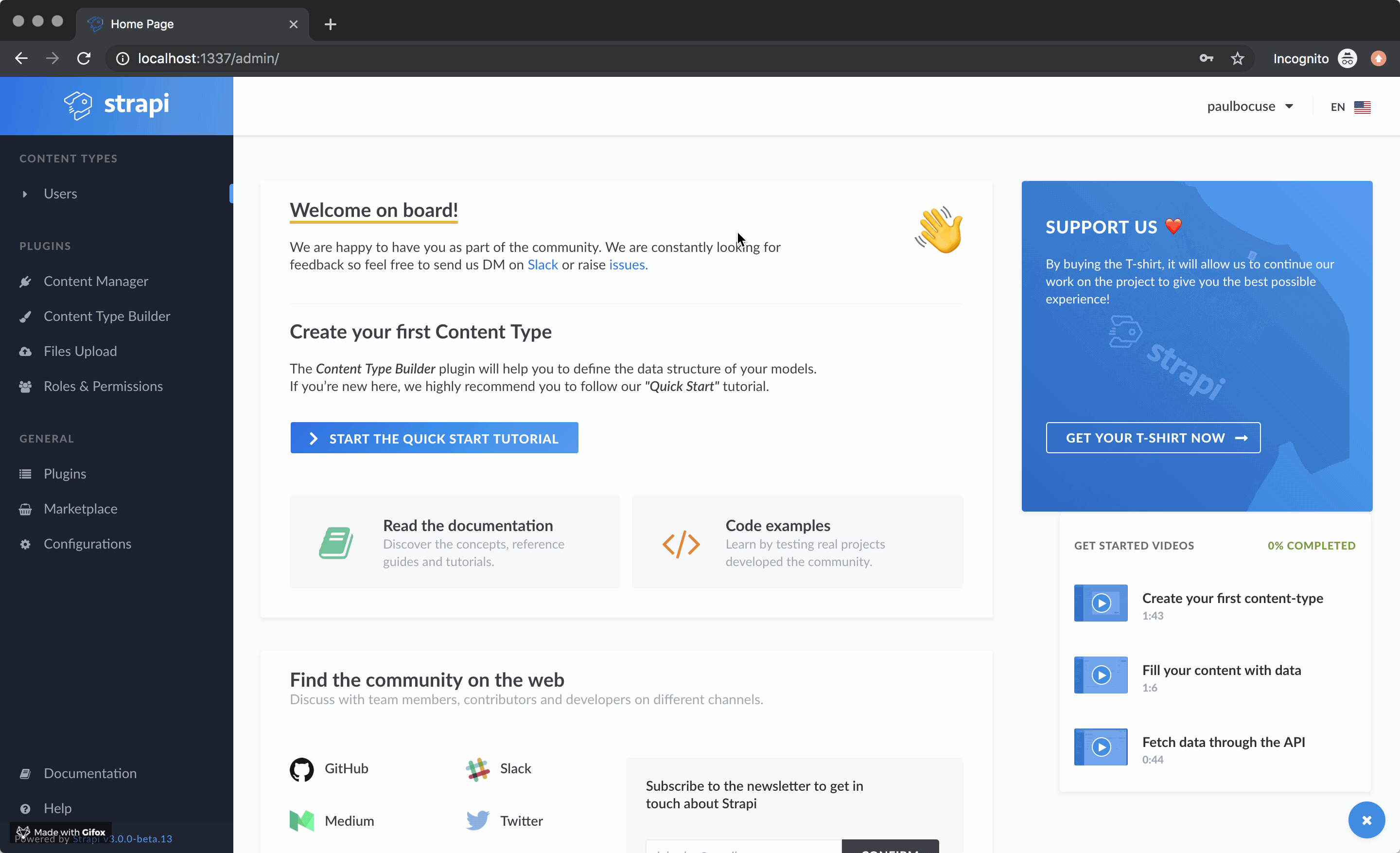 Strapi: Open-source content management system